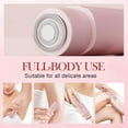 thumbnail image 4 of Portable Dual-Head Electric Epilator, 2 in 1 Bikini Trimmer for Women, Painless Body Facial Hair Remover for Legs Arm Underarm, Rechargeable Razor Body Hair Trimmer, Quiet & Travel-Friendly, 4 of 10