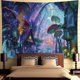 thumbnail image 2 of Forest Garden Tapiz de pared, Tapiz hippie psicodélico Plantas de hongos Tapices de pared, Tapiz abstracto Decoración Manta para colgar en la pared para dormitorio Sala de estar (150X130CM), 2 of 4