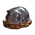 thumbnail image 2 of Tea Pet Cat Animal Statue Desk Ornament Color Change Cute Resin Crafts Sculpture Style A, 2 of 9
