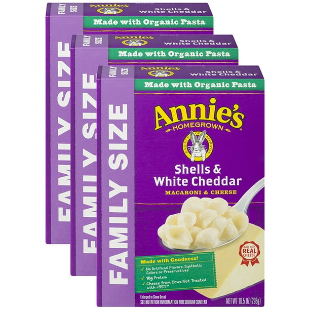 (3 Pack) Annie's Family Size Mac & Cheese Shells & White ...