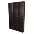 Atlantic Oskar Adjustable 12Shelf Wood Media Storage Bookshelf