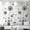 # F 2 Set Black Dandelion Wall Decals, variant on Farcauo 2 Set Dandelion Wall Decals Peel and Stick Dandelion Wall Stickers Large Floral Wall Stickers & Murals Vinyl Wall Art Flower Wall Decals for Living Room Bedroom Bathroom Door Restroom