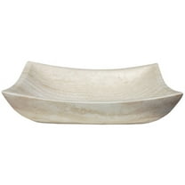 Eden Bath Zen Deep Honed Travertine Rectangular Vessel Bathroom Sink
