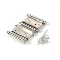 thumbnail image 1 of Double Action Spring Hinge, 2PCS Swing Door Hinges 3" Stainless Steel Self Closing Hinge, Silver, 1 of 8