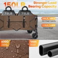 thumbnail image 4 of Gathered Collapsible Mini Camping Wagon, Vecukty Portable Foldable Cart, Heavy Duty Folding Utility Grocery Wagon with 150lbs, for Shopping,Sports,Fishing,Beach,Garden,Brown, 4 of 10