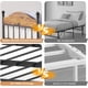 thumbnail image 5 of Brown tamaño individual daybed con trundle: sturdy metal frame, foldable design, estilizado para cabecero para sala de estar, dormitorio, y guest room, 5 of 7