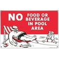 thumbnail image 2 of Poolmaster "No Food or Beverage" Sign for Residential or Commercial Swimming Pools and Spas, 2 of 2