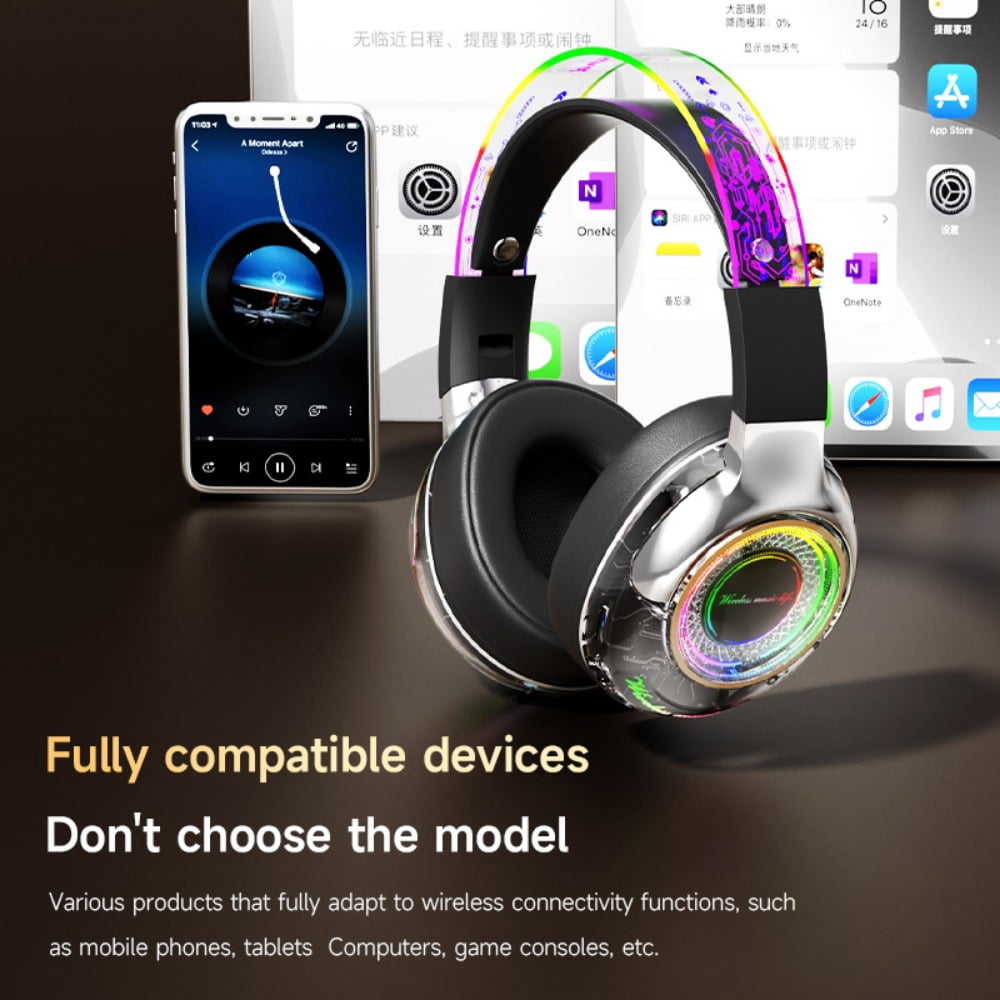 2025  Active Noise Cancelling Headphones, 40H Playtime Wireless Bluetooth Headset with Deep Bass Hi-Fi Stereo Sound,Comfortable Earpads for Travel/Home/Office
