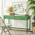 thumbnail image 2 of SAFAVIEH Esther Amish 2 Drawer Rectangle Wood Desk, Turquoise (22 in. W x 46 in. D x 30 in. H), 2 of 14
