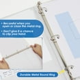 thumbnail image 5 of BAZIC 3 Ring Binder 1" Economy View Binders White, Round Ring Hold 175 Sheets, 2-Count, 5 of 8