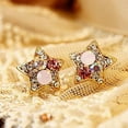 thumbnail image 2 of Ayyufe Women's Elegant Rhinestone Star Shape Ear Stud Earrings Party, 2 of 7
