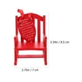 thumbnail image 3 of 2pcs Wooden Chair Hanging Ornament DIY Home Decor Mini Rocking Chair Pendant, 3 of 8