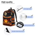thumbnail image 3 of Vsdgher Halloween Decoration Print Canvas Backpack Travel Rucksack Unisex Knapsack 15.7/17.7Inch Laptop Backpack for Work,College-Small, 3 of 5