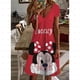 thumbnail image 5 of Vestido sexy de manga corta con escote en V y estampado negro puro de Mickey Mouse de Disney 2024, vestido largo informal versátil y sexy para mujer, 5 of 5