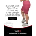 thumbnail image 2 of Wellfit Scrunch Butt Stitch Bum Enhancing Knee Length Athletic Short, 2 of 7