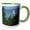 Green/White, variant on 3drose, Nova Scotia, Cape Breton, Baddeck Lighthouse-cn07 Cmi0391 - Cindy Miller Hopkins, 11oz Two-tone Black Mug