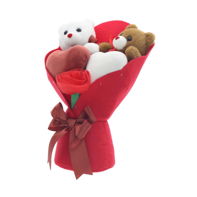 Way To Celebrate Valentine's Day 13" Medium Bear Bouquet photo 6