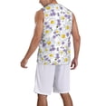 thumbnail image 2 of Sikiie Daisies Flowers Basketball Jersey Reversible Men's Mesh Athletic Sports Shirts Training Practice S-4XLX-Large, 2 of 6