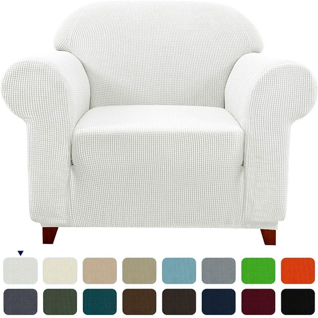 Subrtex Housse de Canapé Extensible 1 Pce Antidérapante, Motif à Grille Texturée