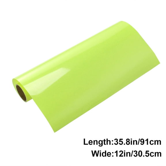 PTOOTP heat transfer film Vinyl Roll PU Fluorescent Green 1Pack