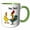 Green/White, variant on 3drose, Cute Funny Hen Pecked Rooster Chicken Saying Yes Dear to Hen, 11oz Magic Transforming Mug