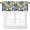 Lemon-1, variant on Eucalyptus Leaves Kitchen Valance, Rustic Wooden Board Watercolor Leaf Plants Floral Botanical Food Family Love Window Curtain for Home Diningroom Cafe, 54x18inch
