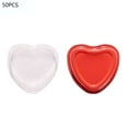 thumbnail image 2 of Travelwant 50 Sets Mini Aluminum Foil Cake Pan with Clear Lids Heart Shaped Foil Cupcake Cups Disposable Aluminum Dessert Baking Cups Pans for Valentine Wedding Mother's Day Parties, 2 of 7