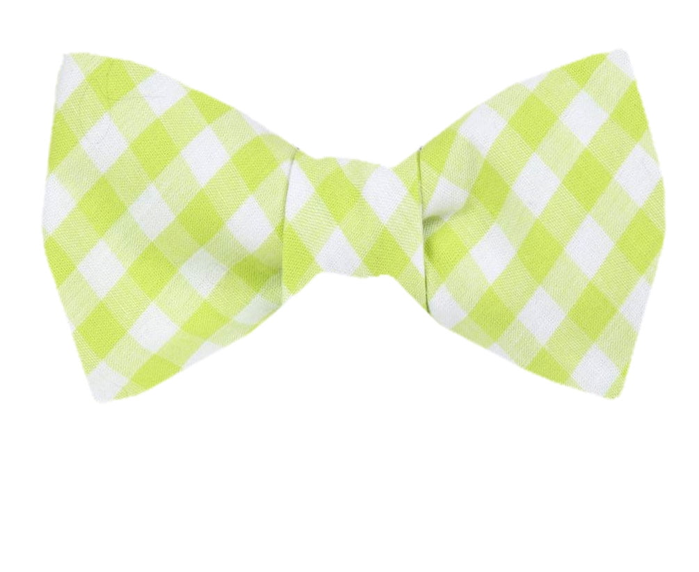 Men's Green Silk Self Tie Bowtie Tie Yourself Bow Ties