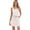White, variant on Women's Eyelet Scoop Neck Sleeveless Dress with 100% Polyester Eyelet Fabric Lightweight Easy Care Machine Washable