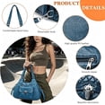 thumbnail image 4 of Sunyuer Purses and Handbags Women Fashion Tote Bag Shoulder Bags Top Handle Satchel Purses Washed PU Leather Handbag, 4 of 7