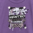 thumbnail image 2 of Girl's Pokemon Mewtwo Ready for Battle Graphic Tee Purple Berry X Small, 2 of 4