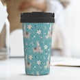 thumbnail image 6 of KLL Teal Mama Llama Pattern Stainless Steel Vacuum Insulated Tumbler - Carry Insulated Coffee Mug - Reusable Insulated Cold Brew Iced Coffee Cup Thermos, 6 of 8