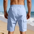 thumbnail image 6 of LWavelet Cargo Athletic Shorts Men Drawstring Elastic Waist Hiking Shorts Outdoor Classic Tactical Shorts with Multi Pockets, 6 of 6