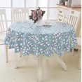 thumbnail image 1 of Round Vinyl Lace Tablecloth Waterproof Pvc Plastic Tablecloth, 1 of 1