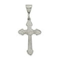 thumbnail image 6 of Auriga Fine Jewelry 925 Sterling Silver Diamond-Cut Crucifix Cross Pendant for Women (L - 43mm, W - 20mm), 6 of 6