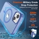 thumbnail image 3 of Funda magnética SUPFINE para iPhone 15 con MagSafe, azul y morado, 3 of 7