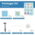 thumbnail image 2 of INFANS Children Wardrobe, Kid Closet Portable Baby Dresser Cute for Kids Bedroom Nursery Armoire with Doors 12 Cube 2 Hanging Sections, Kid Clothes Storage Organizer (Pink, 12 Cubes), 2 of 9