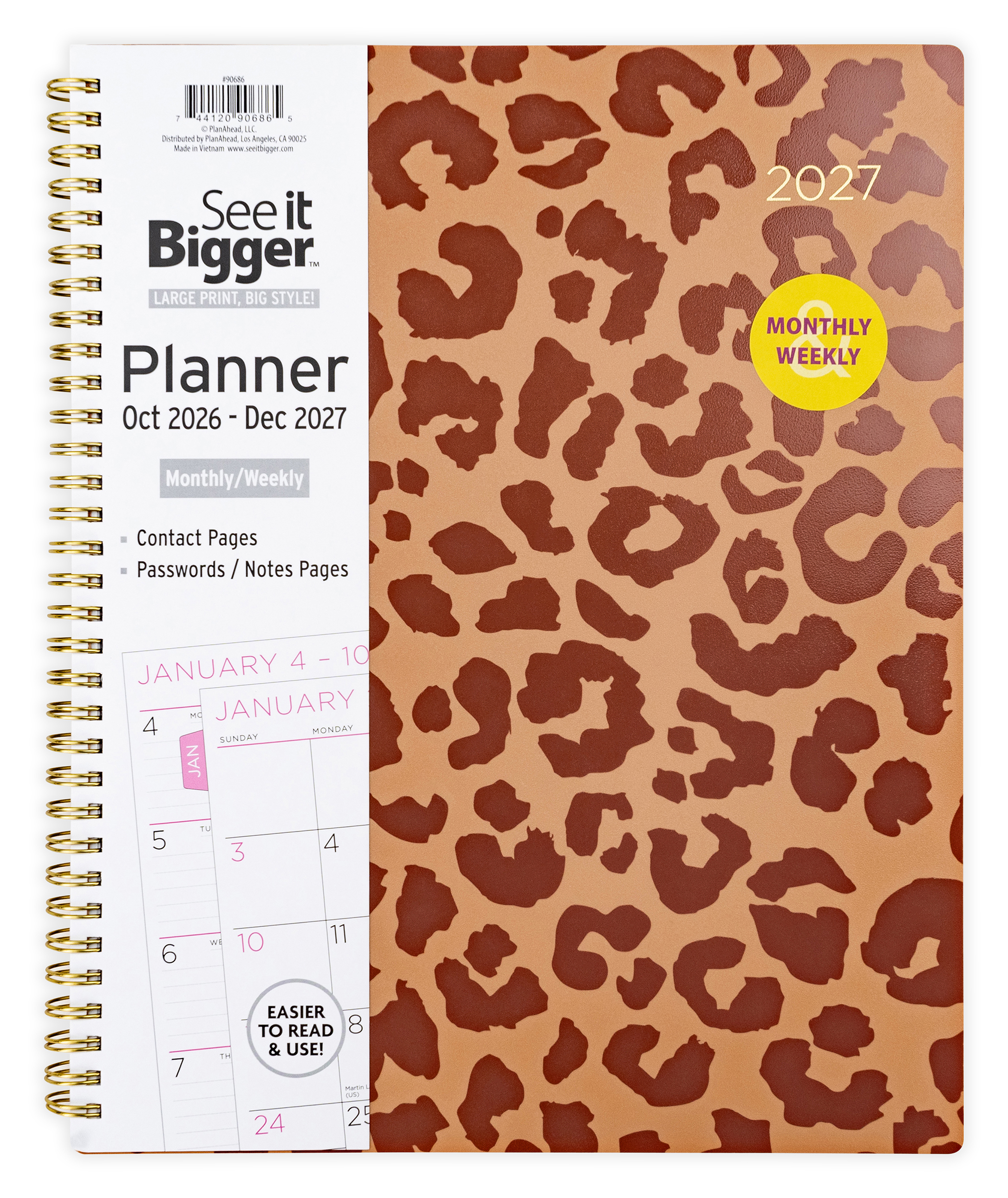 See It Bigger Monthly Weekly Planner, 15-Month photo 1
