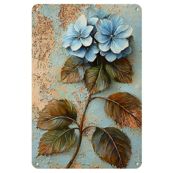 A Piece of Metal Tin, Garden Sign Decoration, Outdoor Vintage Flower Tin, Fun Fresh Flower Signs, Decorative Signs And Plaques for Kitchen Signs, Farmhouse Metal Tin, 8X12 Inches