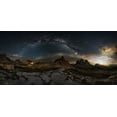 thumbnail image 2 of Pedretti, Ivan 18x10 White Modern Wood Framed Museum Art Print Titled - Galaxy Dolomites, 2 of 4