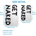 thumbnail image 2 of Cute Get Naked Bath Mat Bright Bathroom Rugs Bathroom Funny Non Slip Floor Bath Rug Machine Washable Bathmat Soft Microfiber Carpet for Bathtub & Shower (White Base & Black Words, 23.6 * 15.7 Inch), 2 of 8