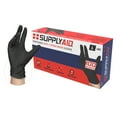 thumbnail image 2 of SupplyAID Nitrile Vinyl Disposable Gloves, L, Black, 100 Count, 2 of 3