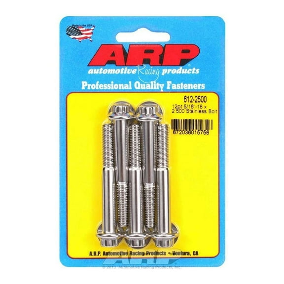 ARP INC. 612-2500 5/16-18 X 2.500 12PT SS BOLTS