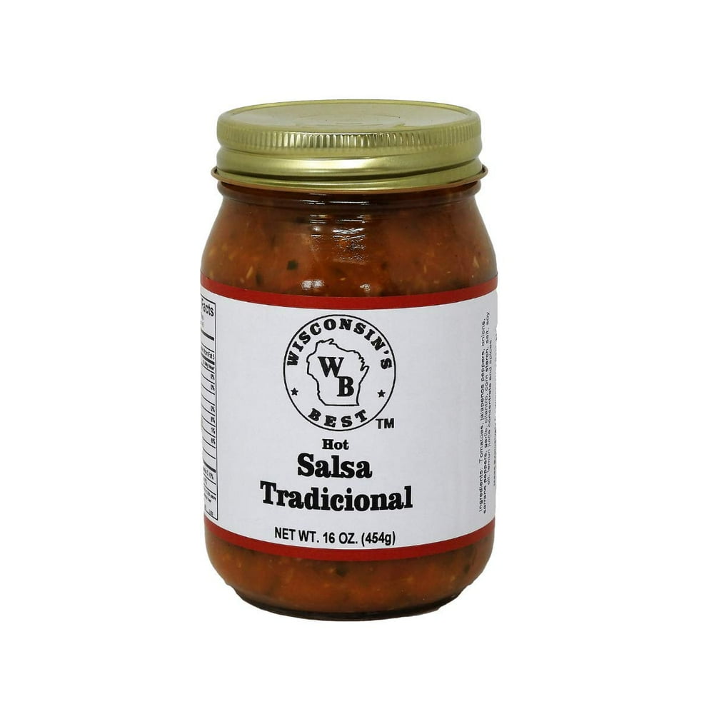 Salsa Tradicional (Hot). 32oz. (216oz. Jars).This hot authentic