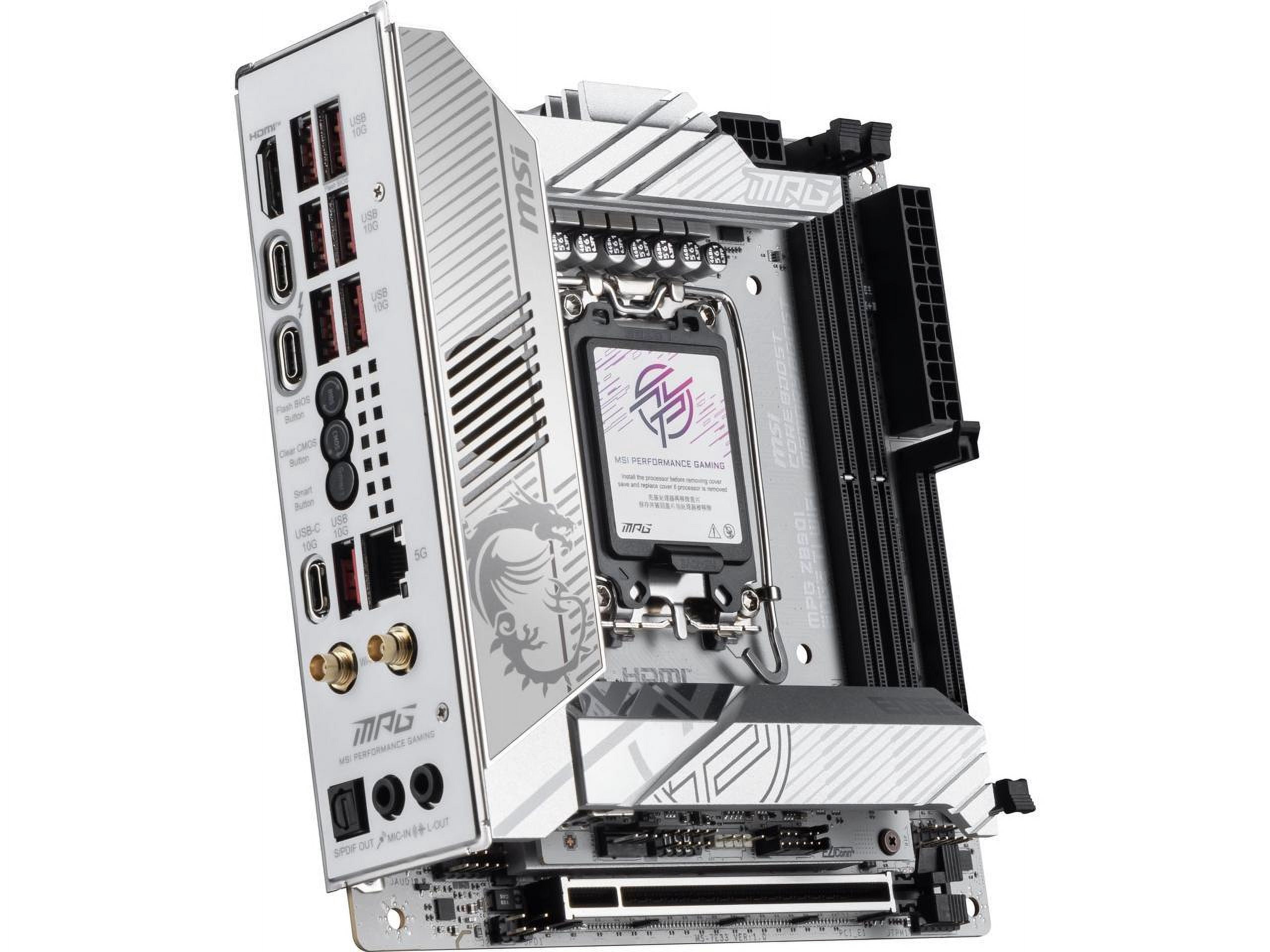 MSI MPG Z890I EDGE TI WIFI Gaming Desktop Motherboard - Intel Z890