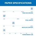 thumbnail image 3 of Hammermill Colors Multipurpose Paper 20 lbs 11" x 17" Ivory 500/Ream (102194) 640189, 3 of 9