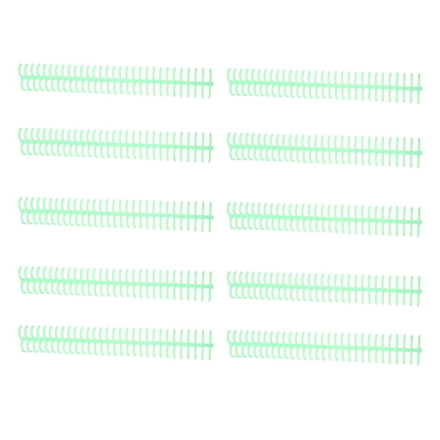 Sheet Binding Comb, 10Pcs Pretty Colour Spiral Binding Coil Easy Cutting For Page Green