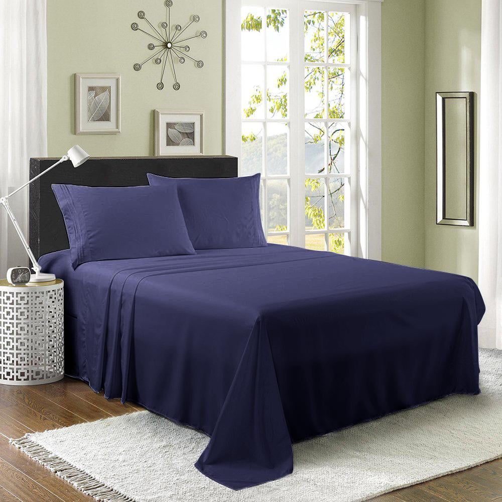 King Size Luxury Rayon Made From Bamboo Bed Sheet Set -Deep Pockets,Moisture Wicking ...