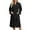 01_Black, variant on HNMKIU Lightweight Waffle Kimono Robe for Women Long Sleeve Loungewear Soft Bathrobe Elegant Home Wear for Couples 01_Black,L