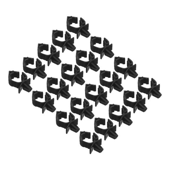 GOOHOCHY cable management sleeve 50pcs cable clips plastic black for automotive use